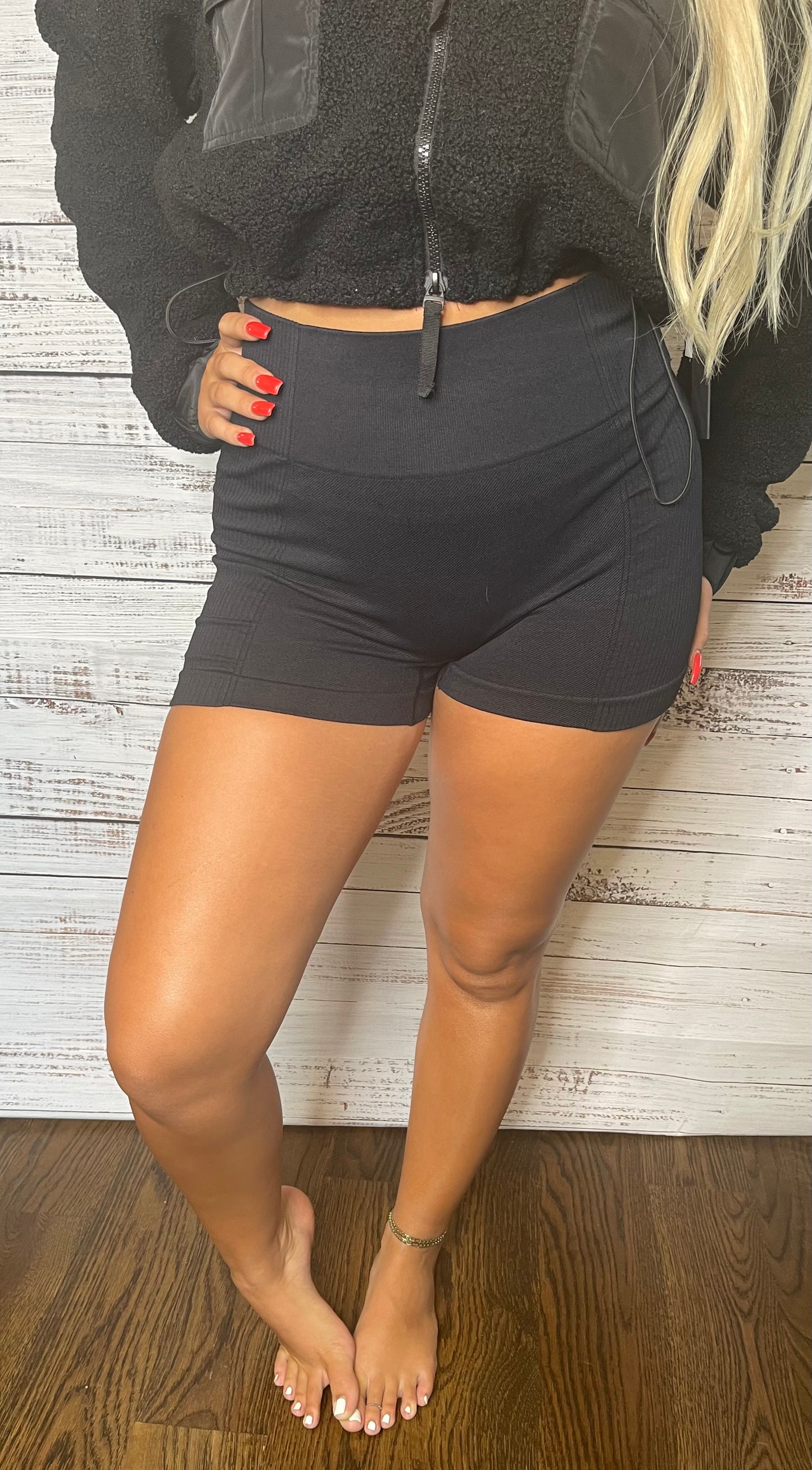Ribbed Bike Short